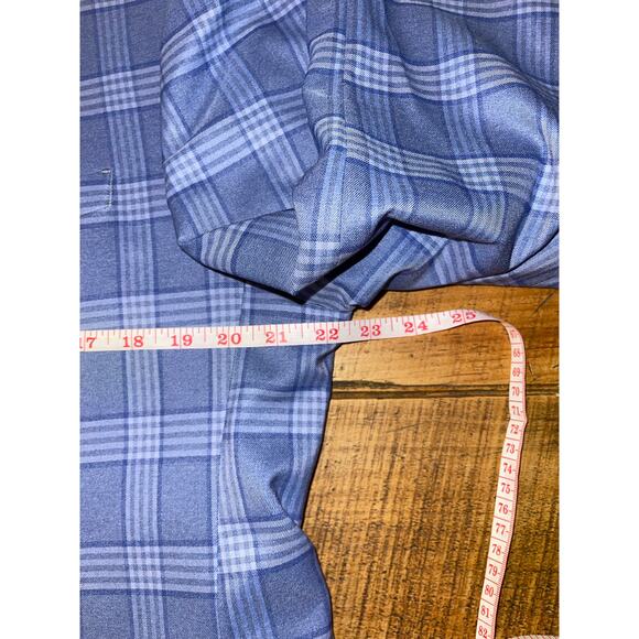 Mens The Savile Row Company Blue Plaid Spring Pockets‎ Buttons Blazer Size 44R - Picture 9 of 16